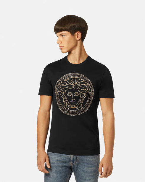 VERSACE Crystal Medusa T-Shirt Mens Apparel